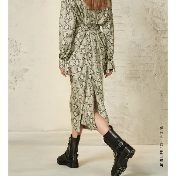 ZARA Real Leather Buckled Ankle Boots - Picture 3 of 8